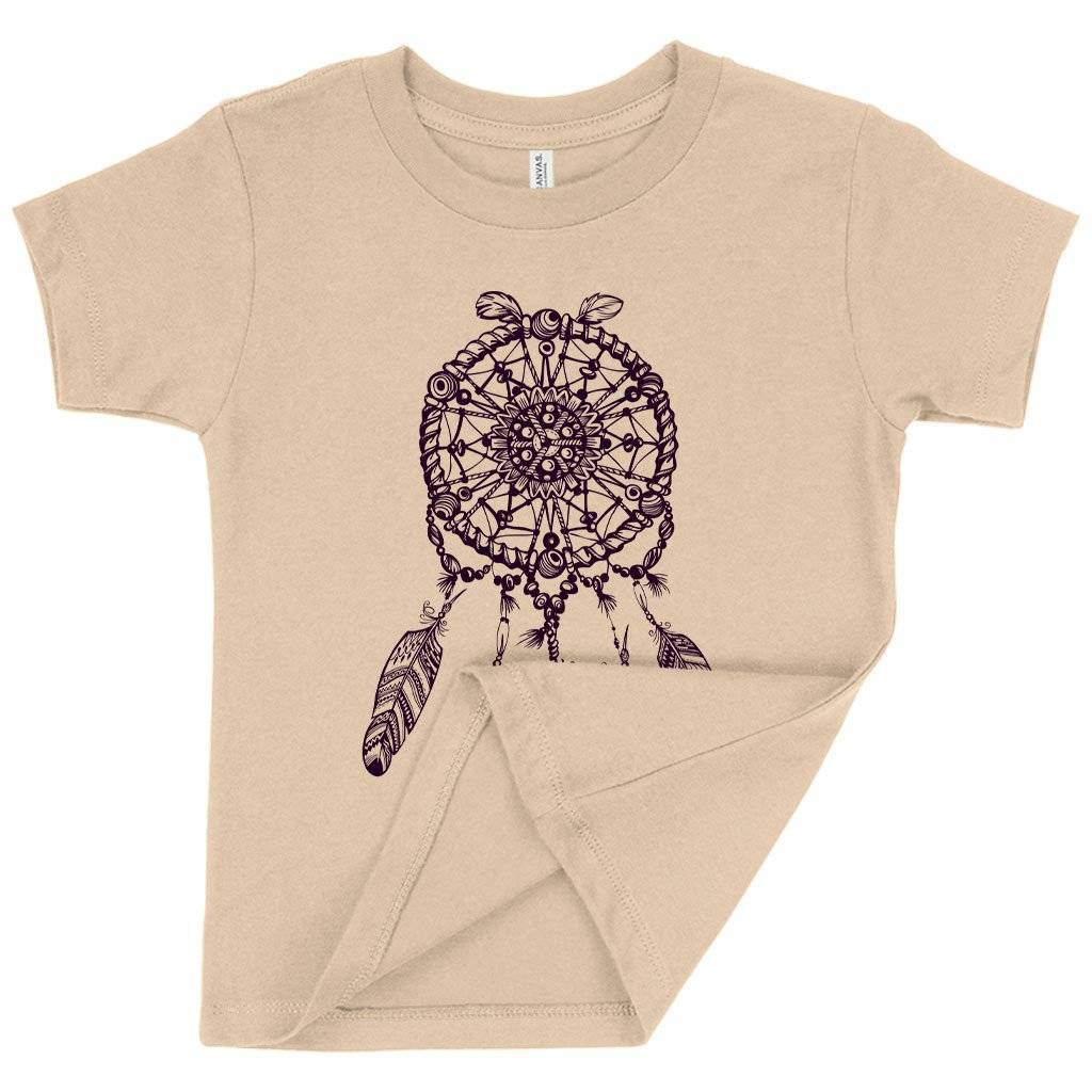 80376-1c5d15.jpeg Toddler Dream Catcher T-Shirt - Native American Print T-Shirt Kids & Baby Toddler Clothing Color : Heather Yellow Gold|Heather Red|Heather Dust
