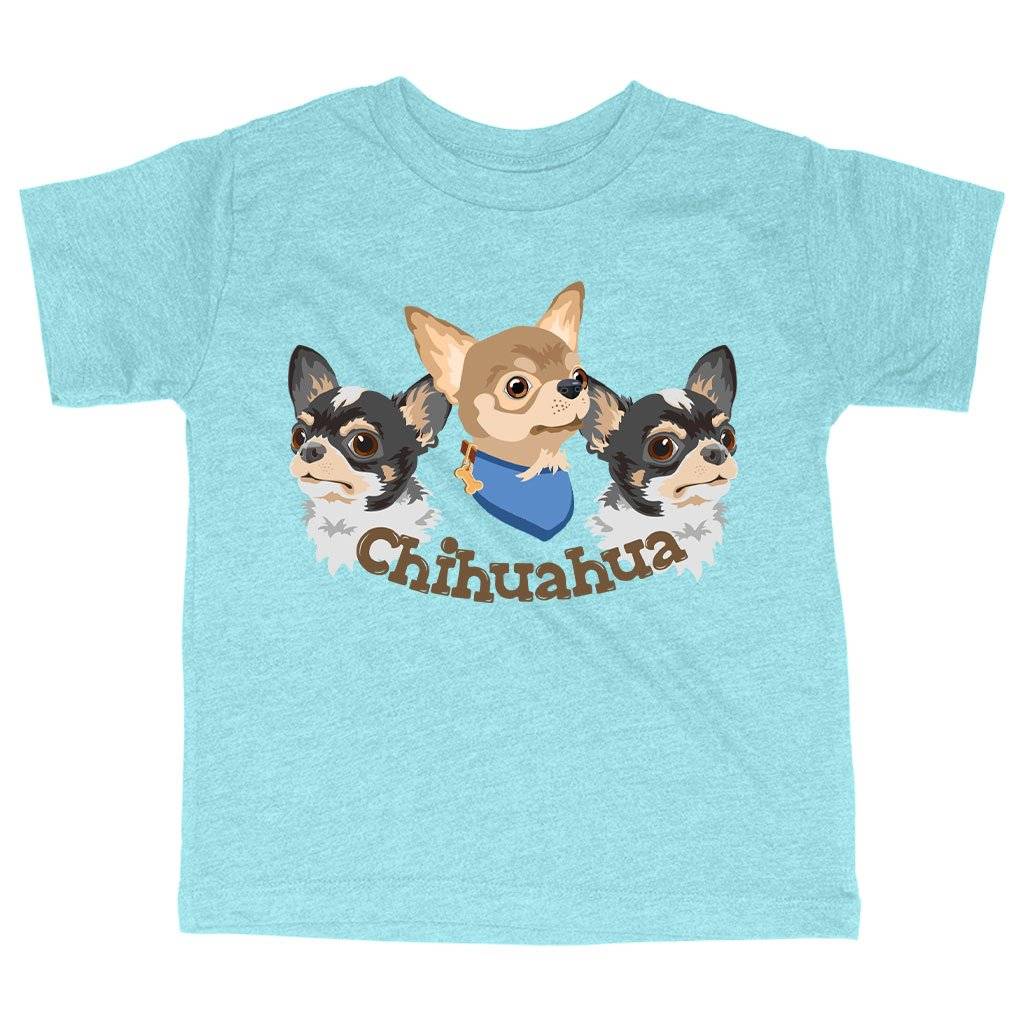 80387-076ea6.jpeg Triblend Toddler Chihuahua T-Shirt - Dog Print T-Shirt - Dog Themed T-Shirts Kids & Baby Toddler Clothing Color : Ice Blue Triblend|Olive Triblend|Peach Triblend