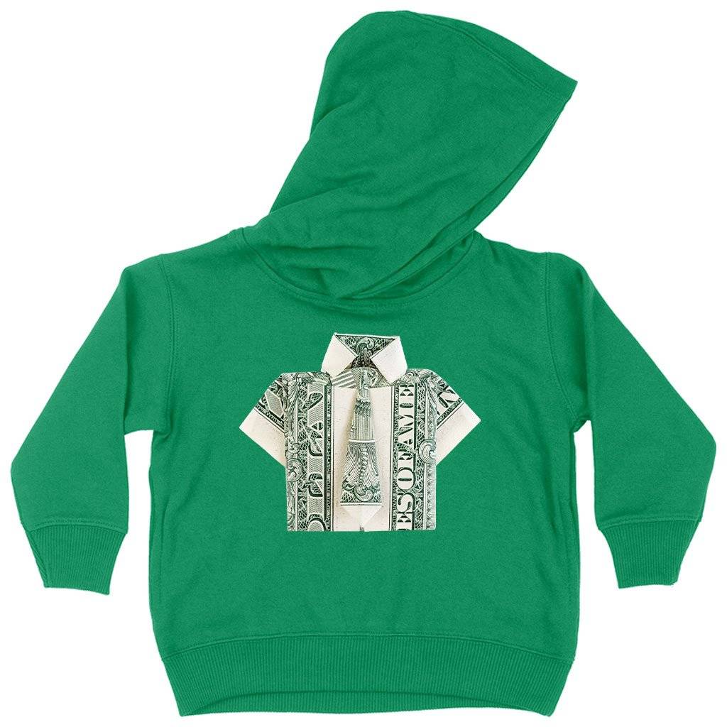 80391-497643.jpeg Toddler Dollar Origami Hoodie - Money Origami Kids & Baby Toddler Clothing Color : Red|Black|Kelly
