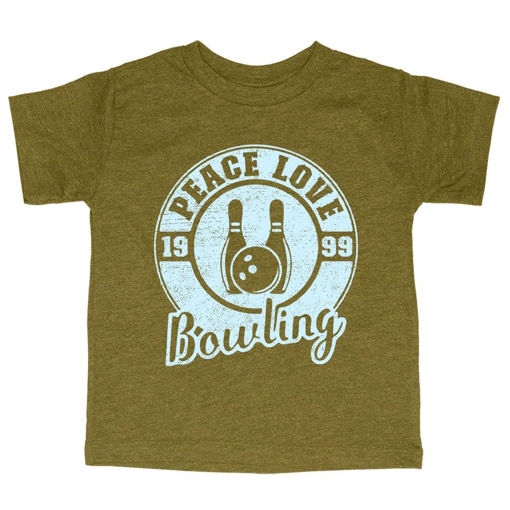 80642-5f14ae.jpeg Triblend Toddler Peace Love Bowling T-Shirt - Bowling T-Shirt Design - Bowling Themed T-Shirts Kids & Baby Toddler Clothing Color : Ice Blue Triblend|Olive Triblend|Peach Triblend