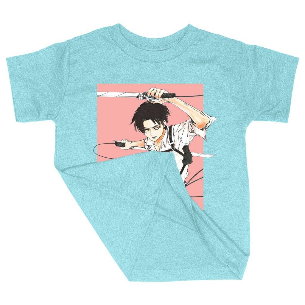 80646-d30e9a.jpeg Triblend Toddler Levi Ackerman T-Shirt - Best Anime T-Shirts Kids & Baby Toddler Clothing Color : Ice Blue Triblend|Olive Triblend|Peach Triblend