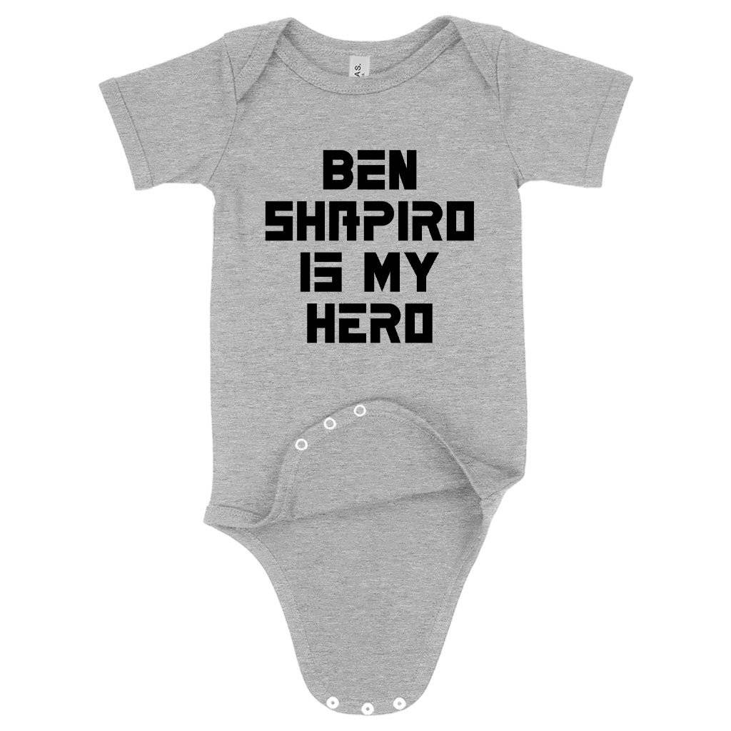 80703-288ac9.jpeg Baby Ben Shapiro Is My Hero Onesie - Ben Shapiro Onesie - Ben Shapiro Merchandise Baby Clothing Kids & Baby Color : Gray Triblend|Peach Triblend|Ice Blue Triblend