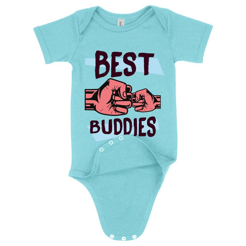 80710-2c3e76.jpeg Baby Best Buddies Onesie - Best Friend Onesies Baby Clothing Kids & Baby Color : Gray Triblend|Peach Triblend|Ice Blue Triblend