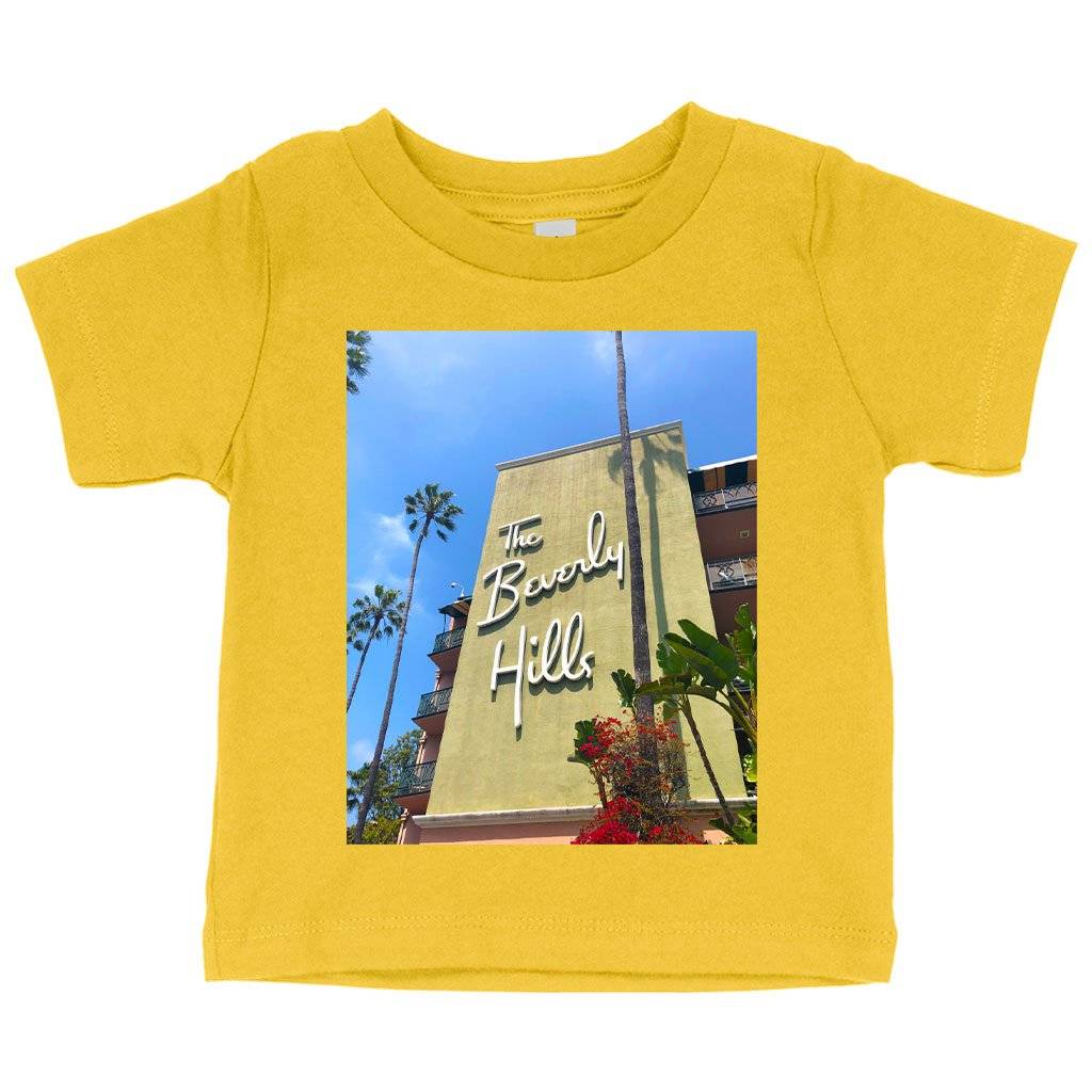 80715-f0bd8f.jpeg Baby Beverly Hills T-Shirt - 90210 T-Shirt Baby Clothing Kids & Baby Color : Yellow|Athletic Heather|Pink