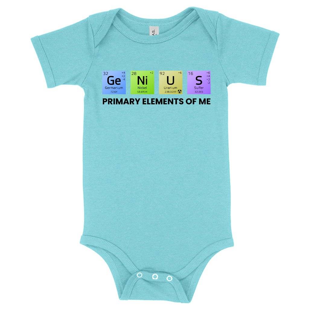 80972-89be80.jpeg Baby Primary Elements of Me Onesie - Genius Onesie - Chemical Elements Onesie Baby Clothing Kids & Baby Color : Gray Triblend|Mauve Triblend|Ice Blue Triblend
