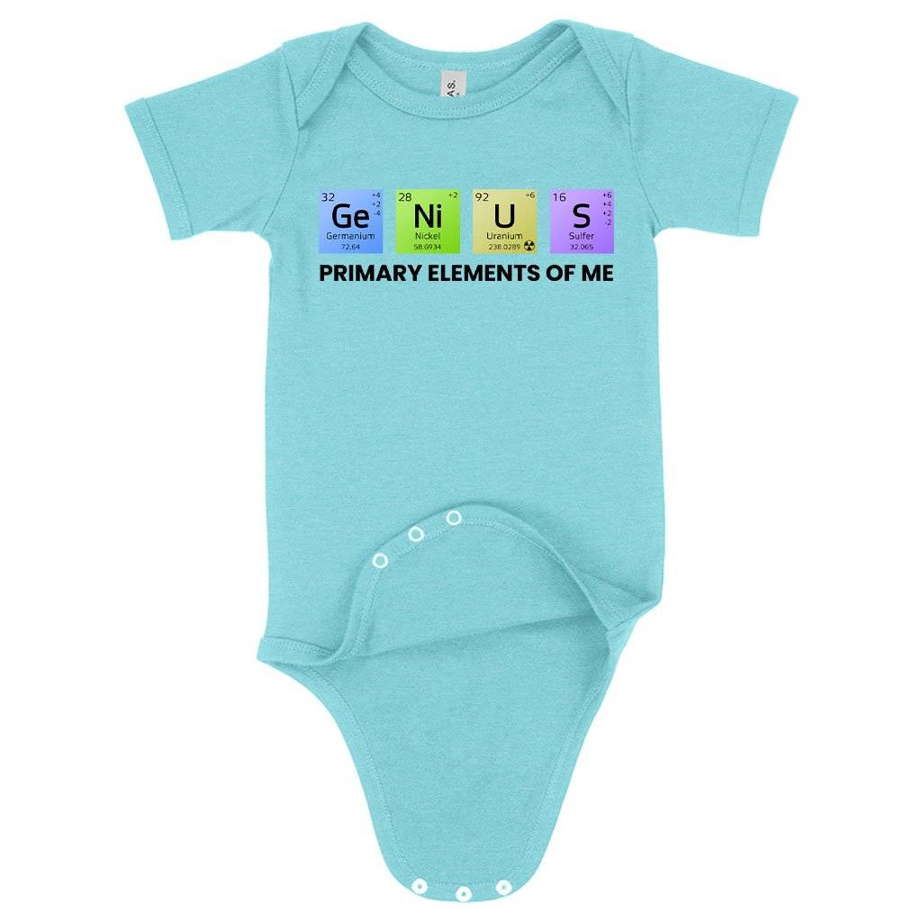 80972-b568e3.jpeg Baby Primary Elements of Me Onesie - Genius Onesie - Chemical Elements Onesie Baby Clothing Kids & Baby Color : Gray Triblend|Mauve Triblend|Ice Blue Triblend