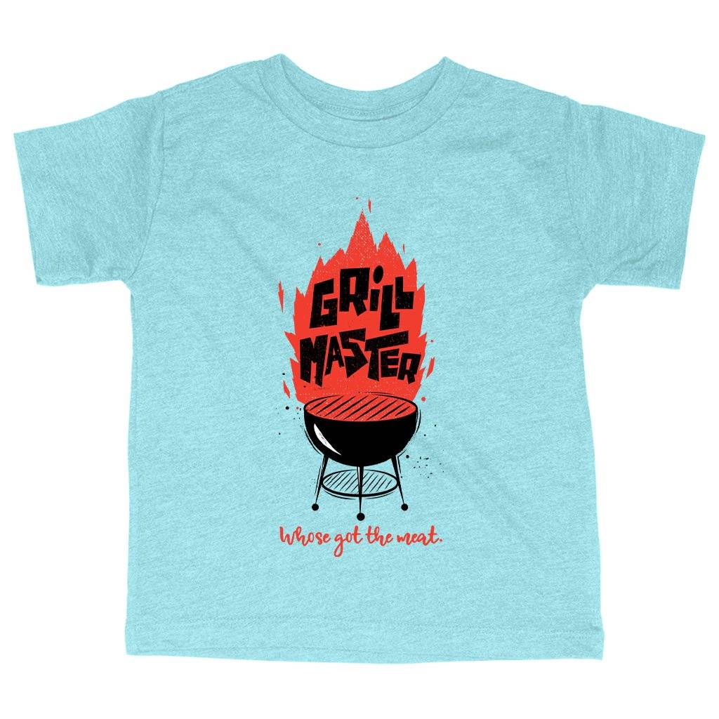 81098-0843a6.jpeg Triblend Toddler Grill Master T-Shirt - Grilling T-Shirts Kids & Baby Toddler Clothing Color : Ice Blue Triblend|Olive Triblend|Peach Triblend