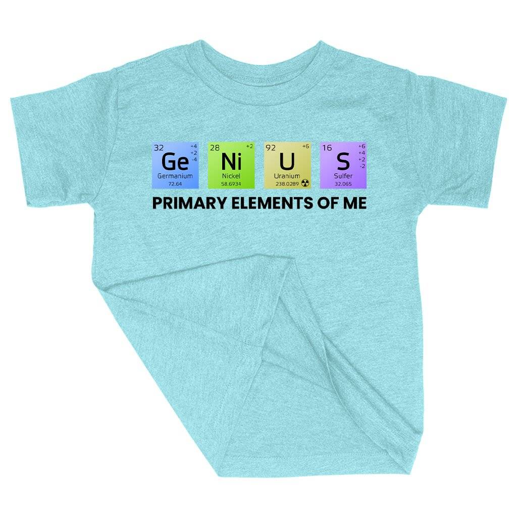 81101-f79302.jpeg Triblend Toddler Primary Elements of Me T-Shirt - Genius T-Shirt - Chemical Elements T-Shirt Kids & Baby Toddler Clothing Color : Ice Blue Triblend|Olive Triblend|Peach Triblend