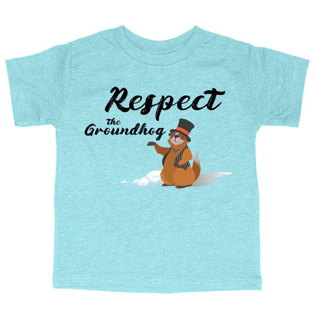 81104-5ff18d.jpeg Triblend Toddler Respect the Groundhog T-Shirt - Happy Groundhog Day Funny T-Shirt Kids & Baby Toddler Clothing Color : Ice Blue Triblend|Olive Triblend|Peach Triblend