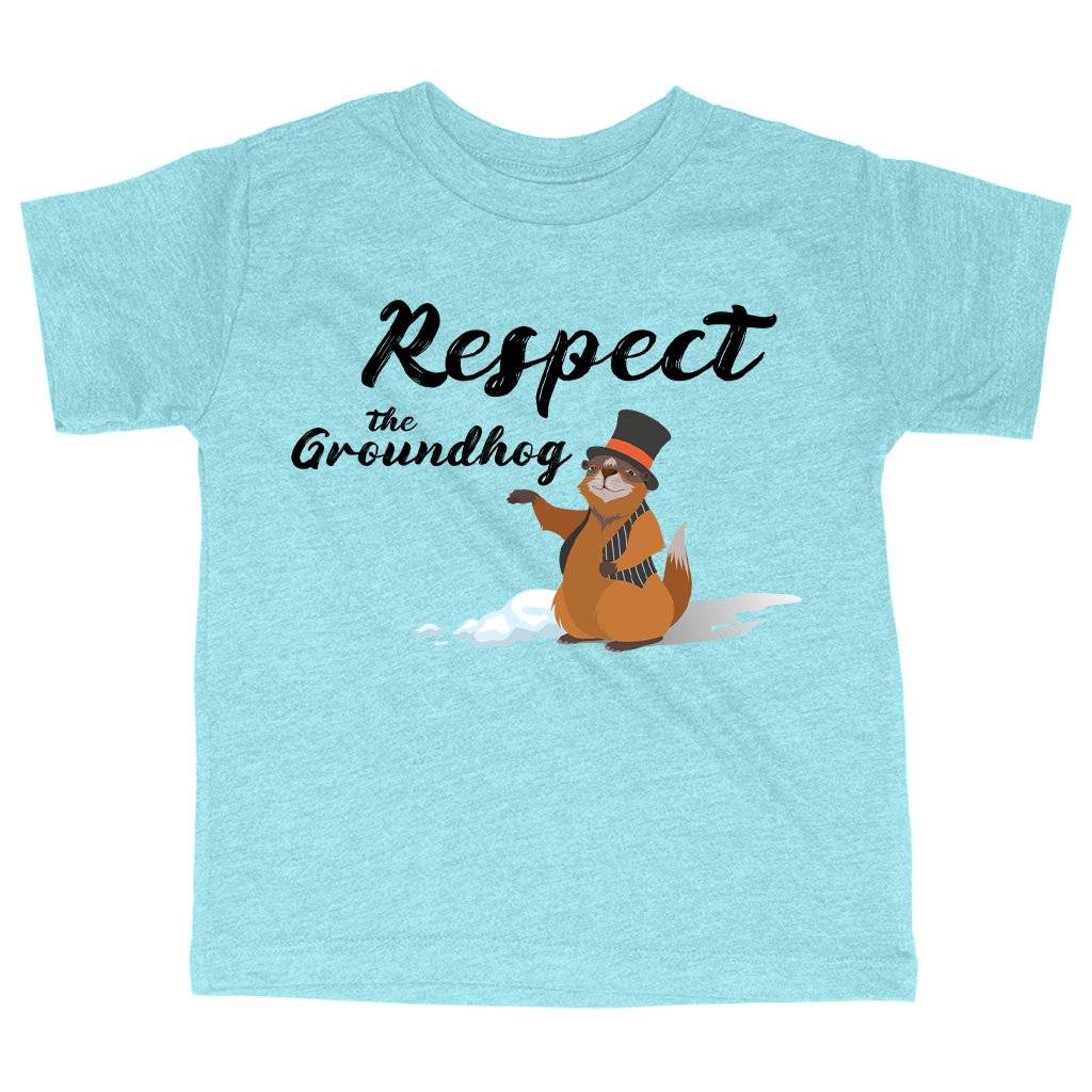 81104-b05a2d.jpeg Triblend Toddler Respect the Groundhog T-Shirt - Happy Groundhog Day Funny T-Shirt Kids & Baby Toddler Clothing Color : Ice Blue Triblend|Olive Triblend|Peach Triblend