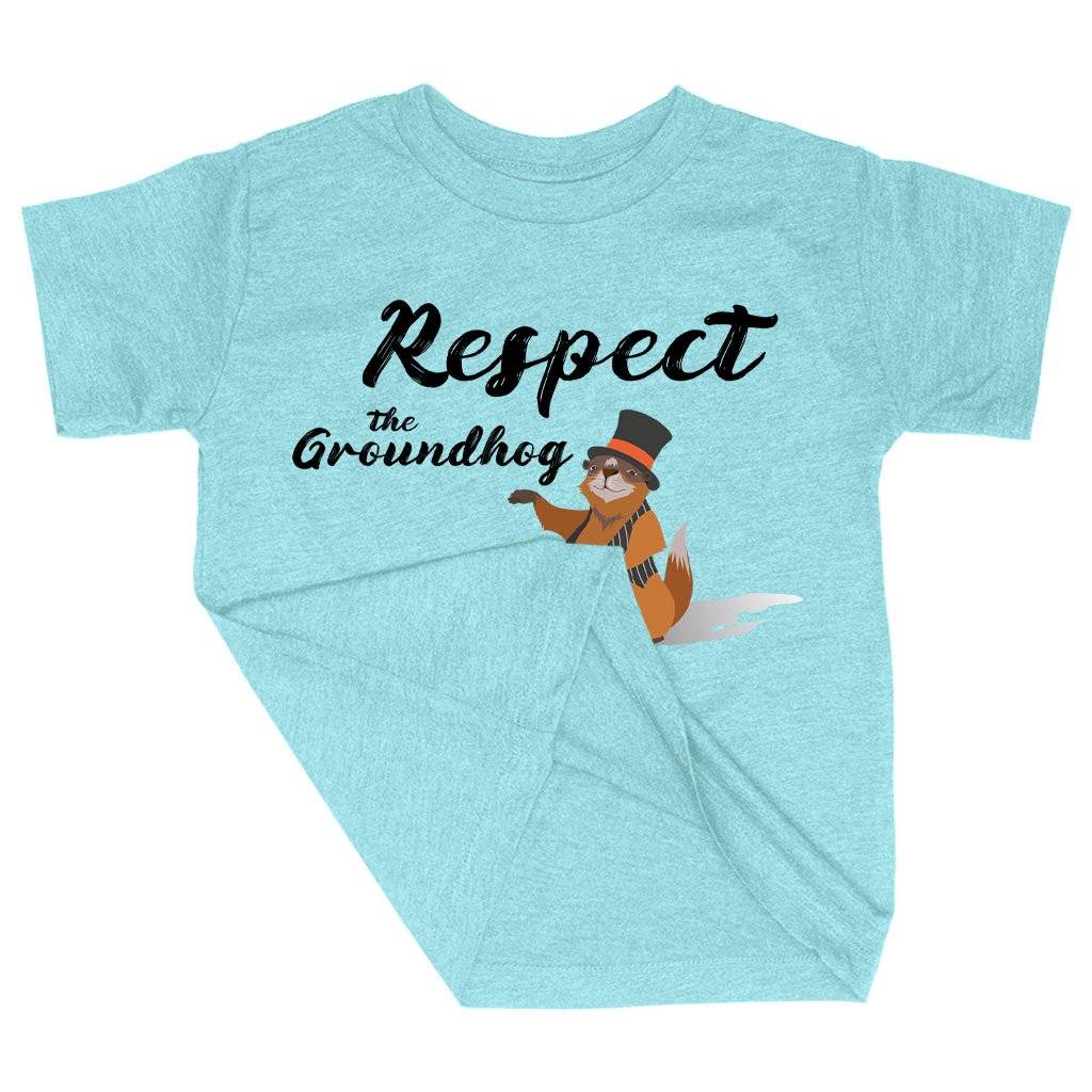 81104-b4acfc.jpeg Triblend Toddler Respect the Groundhog T-Shirt - Happy Groundhog Day Funny T-Shirt Kids & Baby Toddler Clothing Color : Ice Blue Triblend|Olive Triblend|Peach Triblend