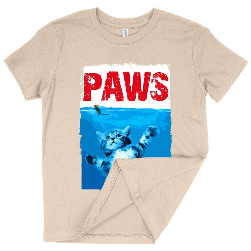 81208-742803.jpeg Kids' Paws Funny T-Shirt - Cat T-Shirt Kids & Baby Kids' Clothing Color : Black|Mustard|Natural