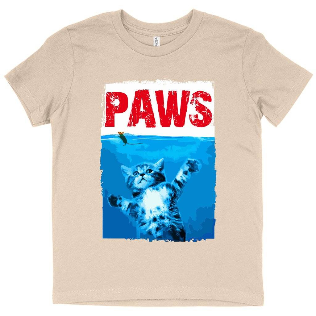 81208-8b0a05.jpeg Kids' Paws Funny T-Shirt - Cat T-Shirt Kids & Baby Kids' Clothing Color : Black|Mustard|Natural