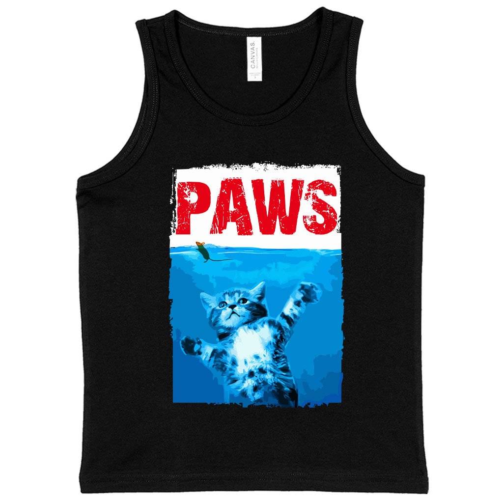 81221-cf054b.jpeg Kids' Paws Funny Tank - Paws Tank Kids & Baby Kids' Clothing Color : Neon Pink|Black|Neon Blue