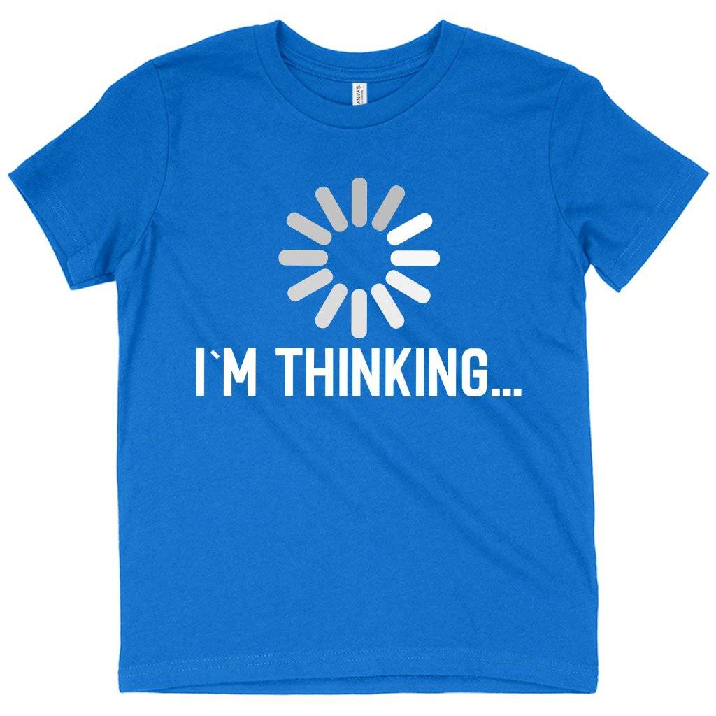 81227-d2ca5d.jpeg Kids' I'm Thinking Funny Graphic T-Shirt - Cool Tee Shirt Kids & Baby Kids' Clothing Color : White|Columbia Blue|Heather Red