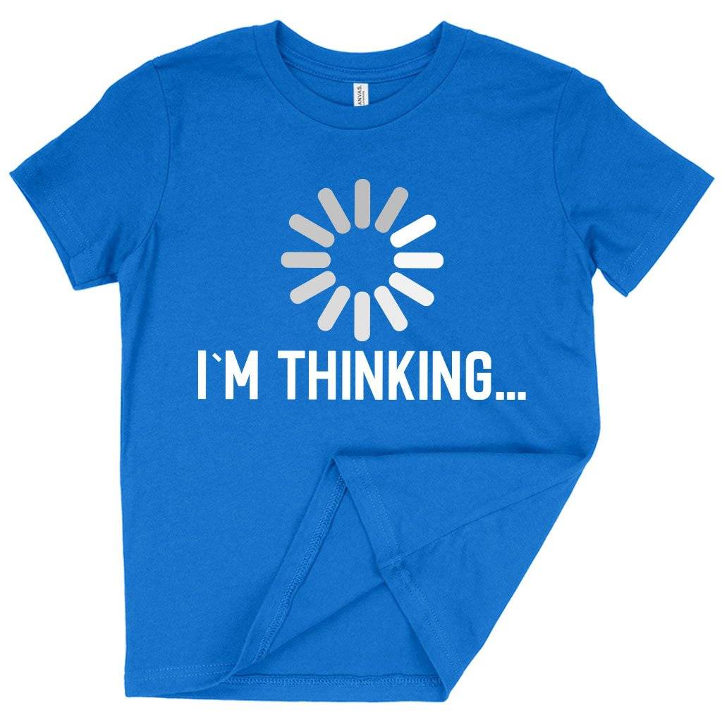 81227-f72494.jpeg Kids' I'm Thinking Funny Graphic T-Shirt - Cool Tee Shirt Kids & Baby Kids' Clothing Color : White|Columbia Blue|Heather Red