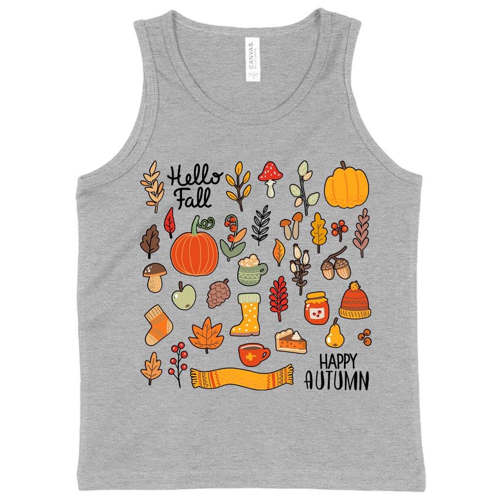 81357-992d58.jpeg Kids' Autumn Tank - Fall Themed Tanks Kids & Baby Kids' Clothing Color : Neon Blue|Black|Athletic Heather