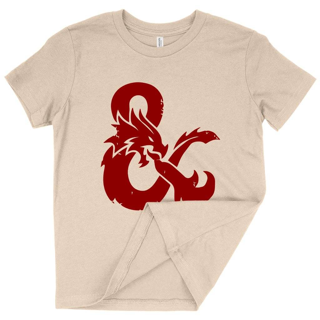 81359-79e894.jpeg Kids' Dragon Ampersand T-Shirt Kids & Baby Kids' Clothing Color : Heather Red|White|Natural