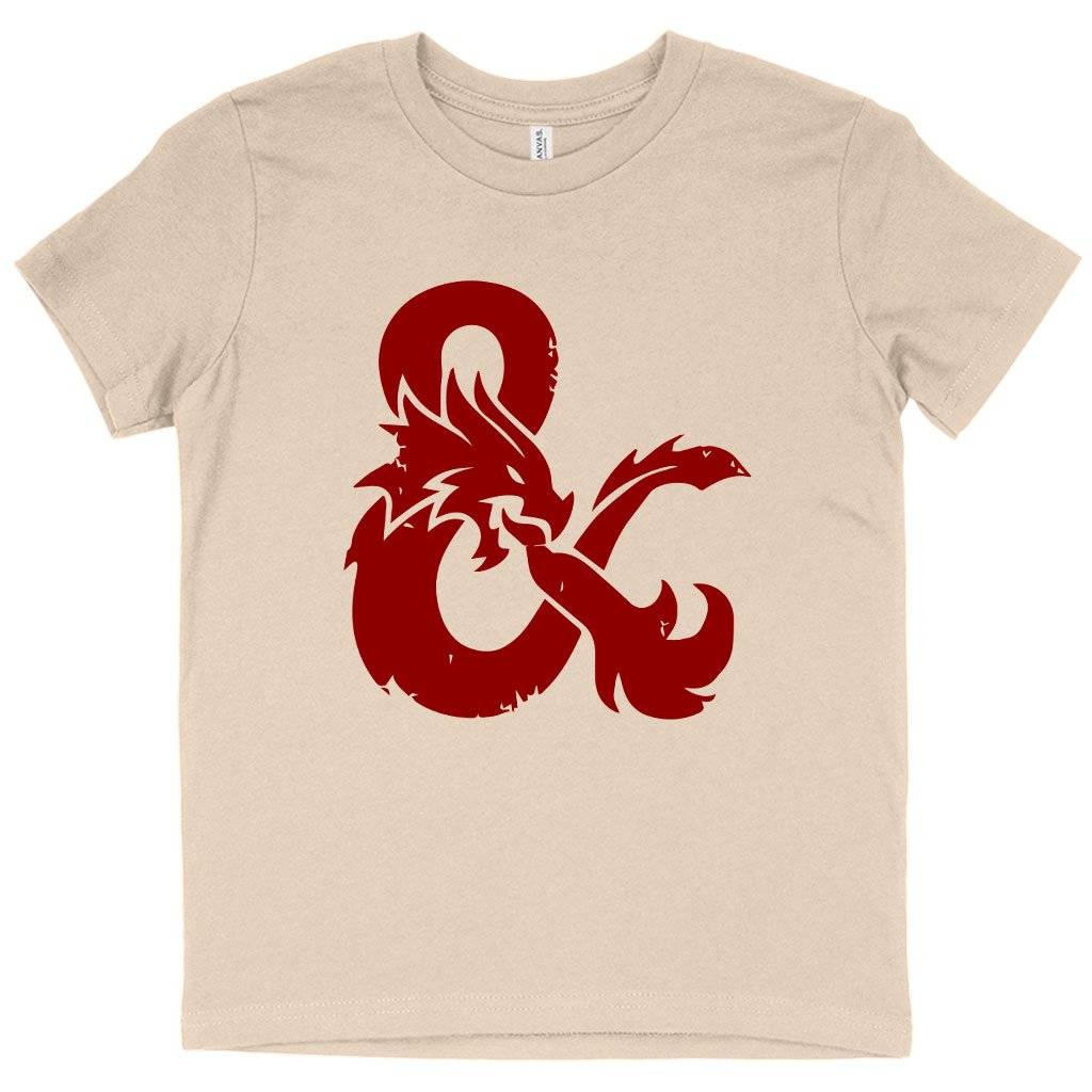 81359-d0e51b.jpeg Kids' Dragon Ampersand T-Shirt Kids & Baby Kids' Clothing Color : Heather Red|White|Natural