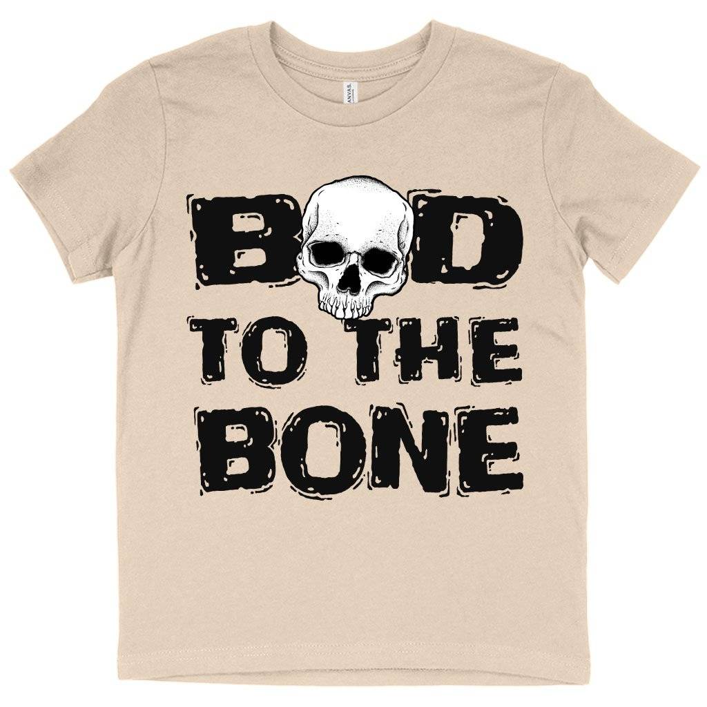 81364-91f368.jpeg Kids' Bad to the Bone T-Shirt - Grapic Tee Shirts Kids & Baby Kids' Clothing Color : White|Natural|Black