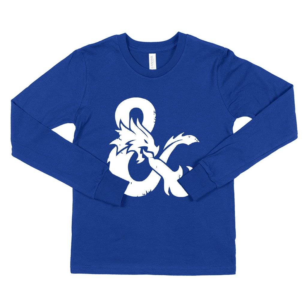 81368-04f8e0.jpeg Kids' Dragon Ampersand Long Sleeve T-Shirt Kids & Baby Kids' Clothing Color : White|Black|True Royal Blue