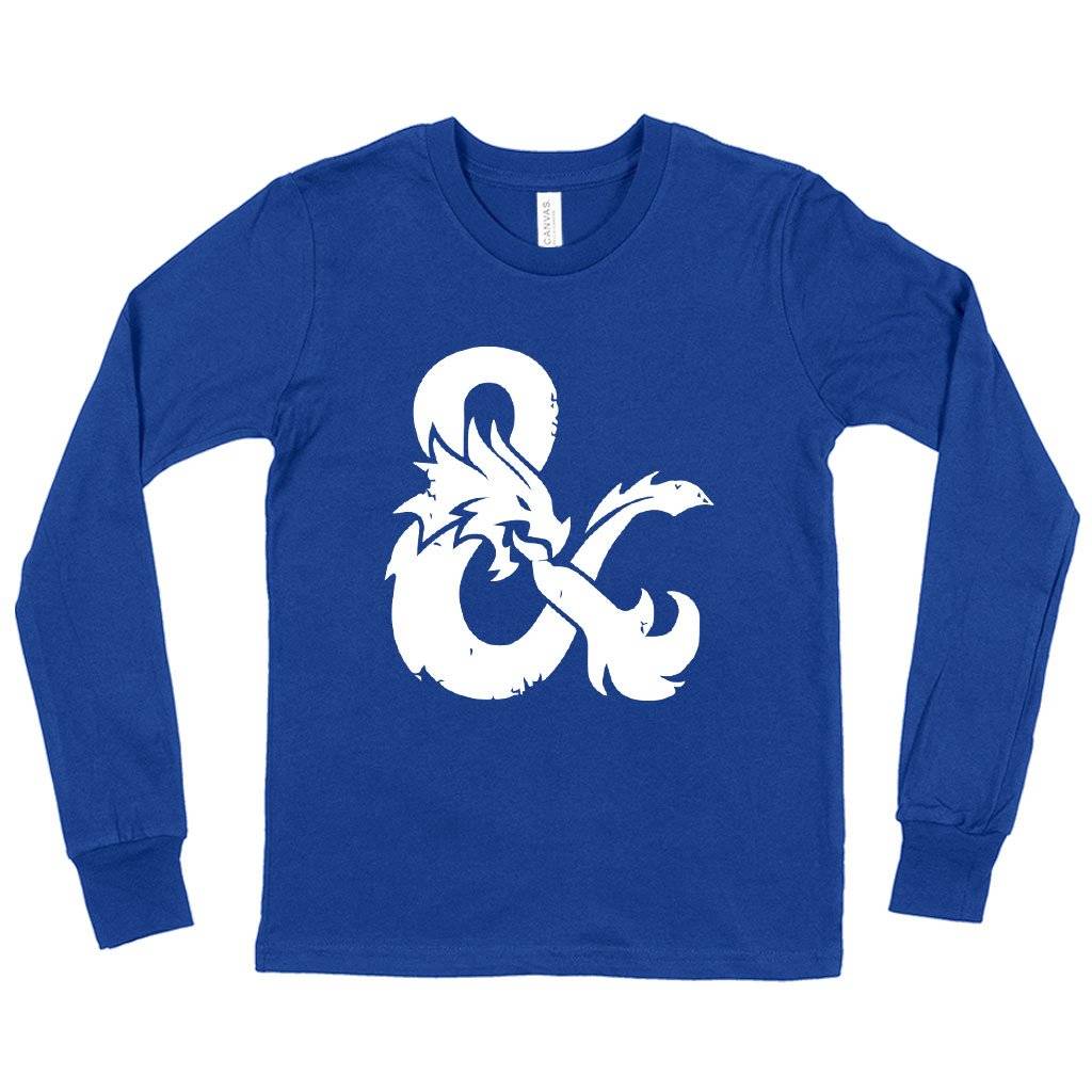 81368-c8fdd2.jpeg Kids' Dragon Ampersand Long Sleeve T-Shirt Kids & Baby Kids' Clothing Color : White|Black|True Royal Blue