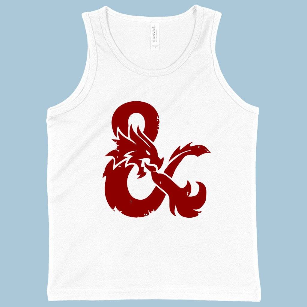 81375-60aaa6.jpeg Kids' Dragon Ampersand Tank Kids & Baby Kids' Clothing Color : White|Athletic Heather|Neon Blue