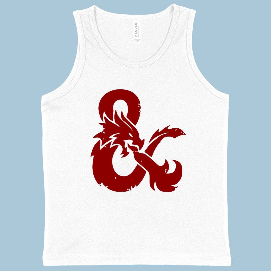 81375-c7ed4b.jpeg Kids' Dragon Ampersand Tank Kids & Baby Kids' Clothing Color : White|Athletic Heather|Neon Blue