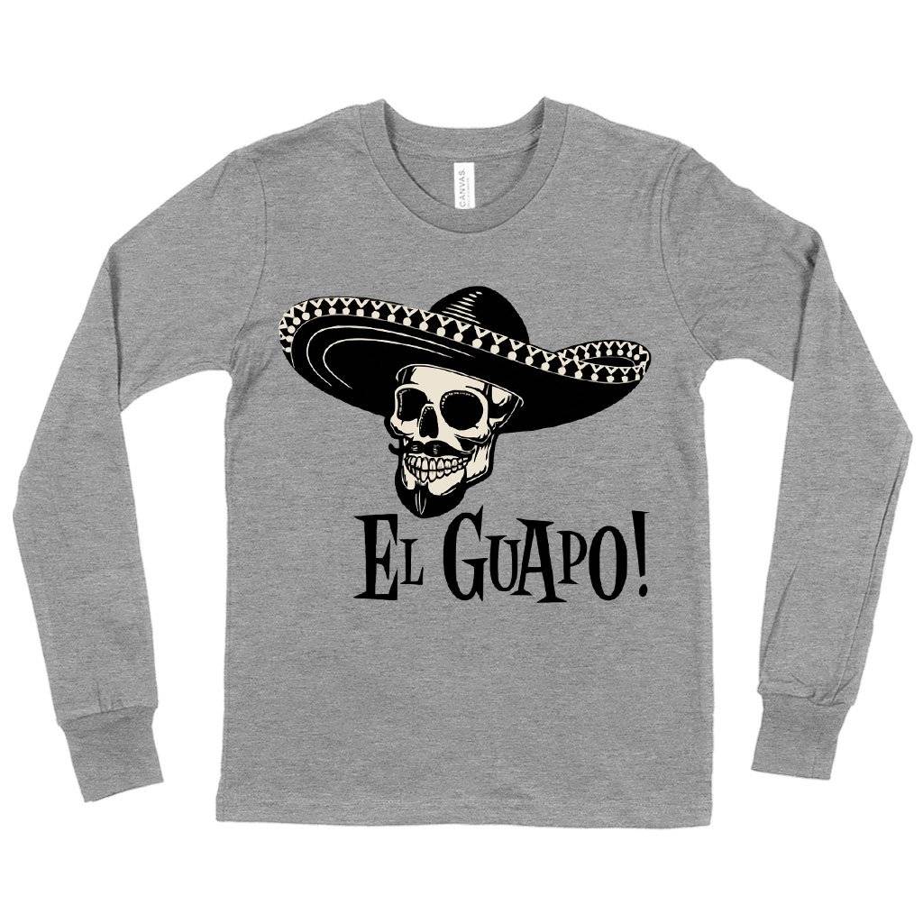 81498-2a62ed.jpeg Kids' El Guapo Long Sleeve T-Shirt - Retro T-Shirt Kids & Baby Kids' Clothing Color : White|Heather Yellow Gold|Gray Triblend