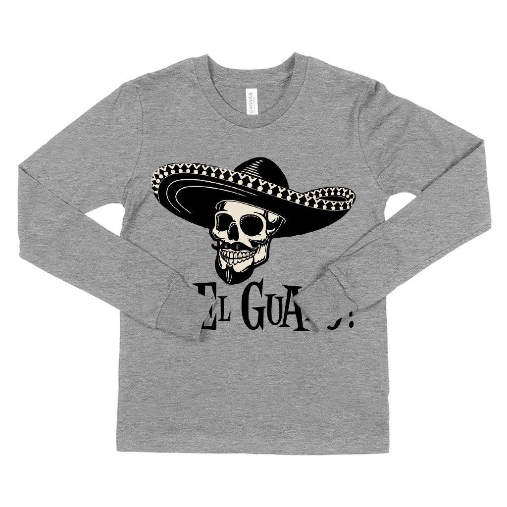81498-cc993f.jpeg Kids' El Guapo Long Sleeve T-Shirt - Retro T-Shirt Kids & Baby Kids' Clothing Color : White|Heather Yellow Gold|Gray Triblend