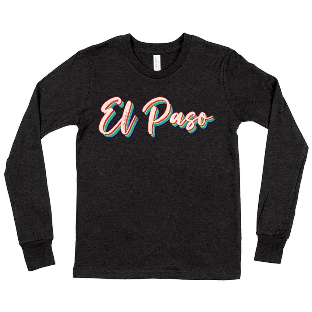81499-992f7f.jpeg Kids' El Paso Long Sleeve T-Shirt - Vintage T-Shirt Kids & Baby Kids' Clothing Color : Dark Gray Heather|Heather Yellow Gold|True Royal Blue