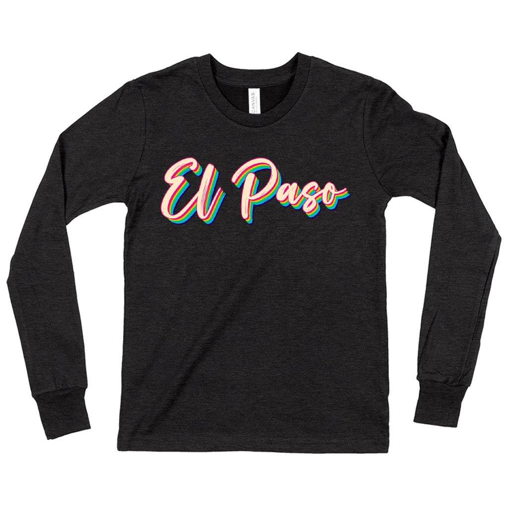 81499-dfa000.jpeg Kids' El Paso Long Sleeve T-Shirt - Vintage T-Shirt Kids & Baby Kids' Clothing Color : Dark Gray Heather|Heather Yellow Gold|True Royal Blue