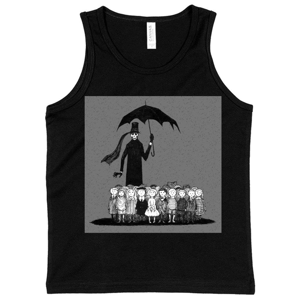 81504-61362c.jpeg Kids' Edward Gorey Tank - Gothic Tank Kids & Baby Kids' Clothing Color : Athletic Heather|White|Black