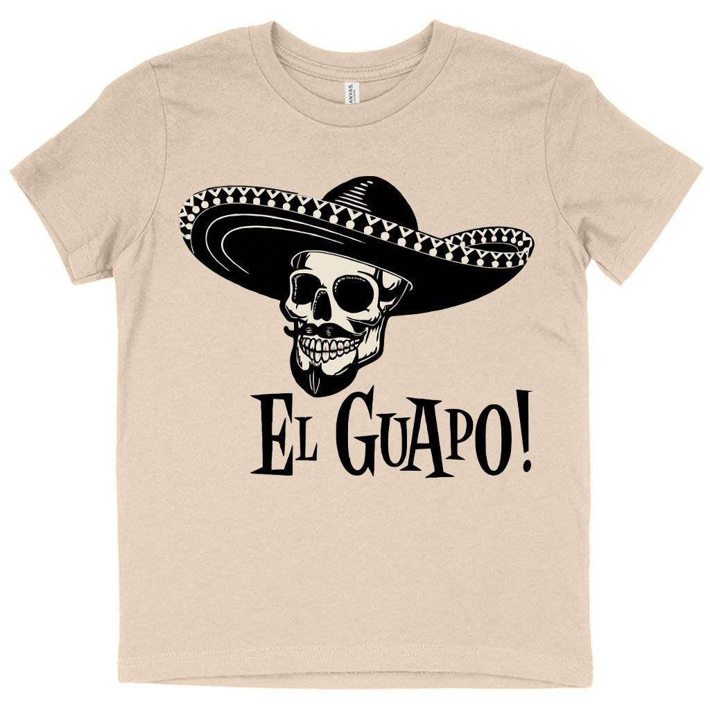 81537-243a2b.jpeg Kids' El Guapo T-Shirt - Retro T-Shirt Kids & Baby Kids' Clothing Color : White|Natural|Mustard