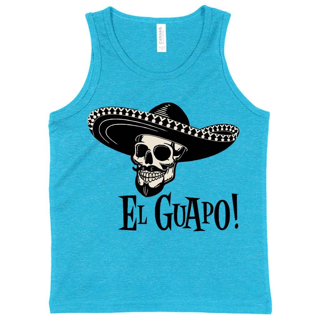 81542-579865.jpeg Kids' El Guapo Tank - Retro Tank Kids & Baby Kids' Clothing Color : Neon Pink|Neon Blue|Athletic Heather