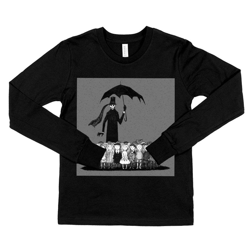 81553-8878be.jpeg Kids' Edward Gorey Long Sleeve T-Shirt - Gothic T-Shirt Kids & Baby Kids' Clothing Color : Black|White|Dark Gray Heather