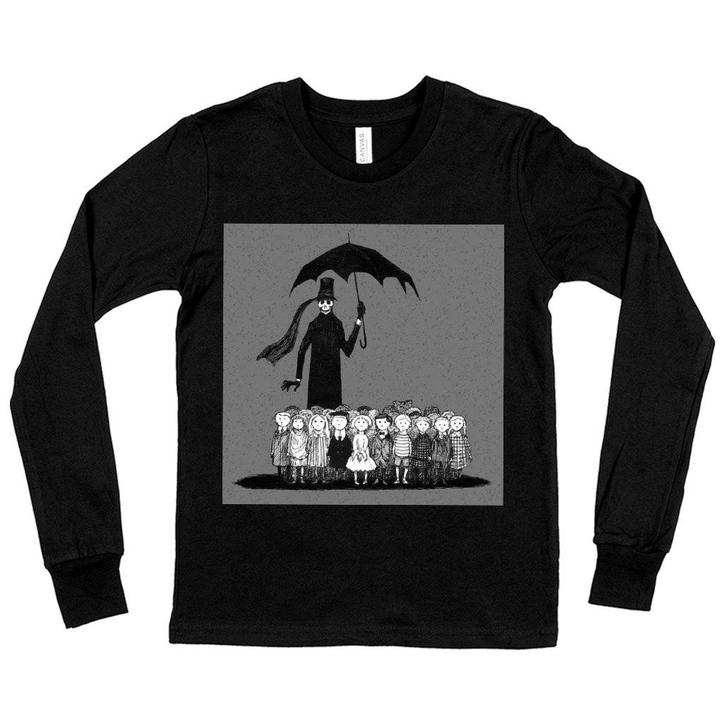 81553-da8c7b.jpeg Kids' Edward Gorey Long Sleeve T-Shirt - Gothic T-Shirt Kids & Baby Kids' Clothing Color : Black|White|Dark Gray Heather