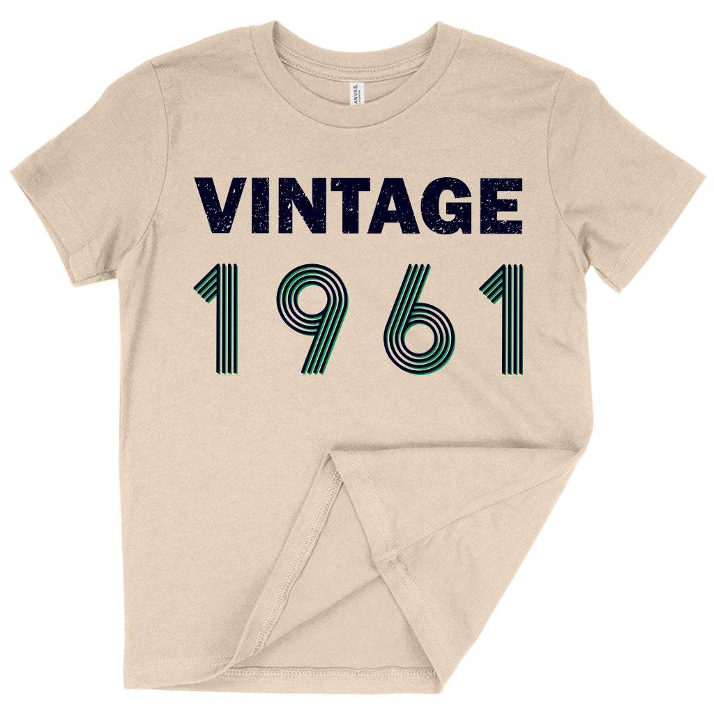 81824-ab5555.jpeg Kids' Vintage 1961 T-Shirt Kids & Baby Kids' Clothing Color : Black|White|Natural