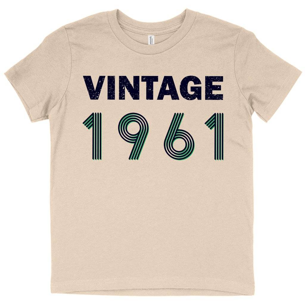 81824-d37363.jpeg Kids' Vintage 1961 T-Shirt Kids & Baby Kids' Clothing Color : Black|White|Natural