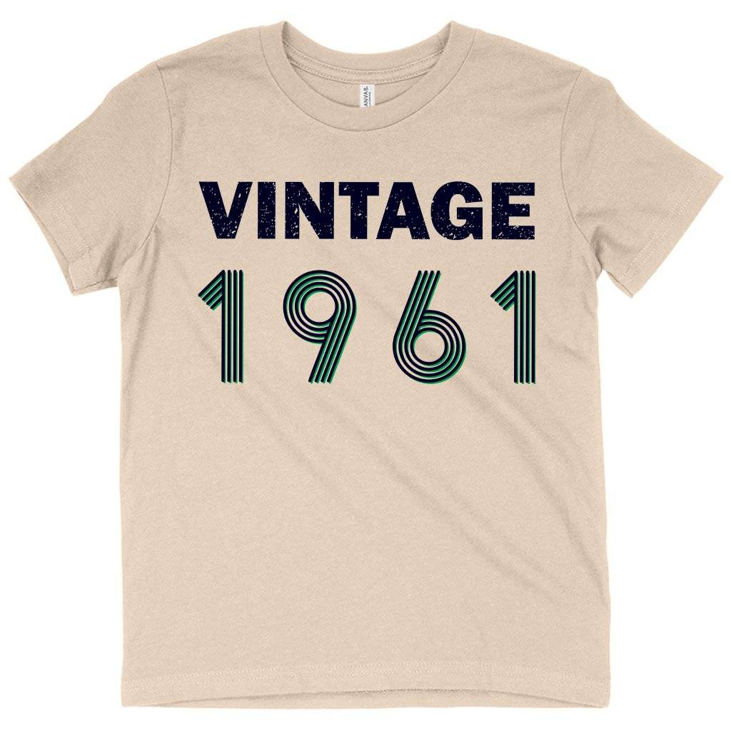 81824-e94a17.jpeg Kids' Vintage 1961 T-Shirt Kids & Baby Kids' Clothing Color : Black|White|Natural