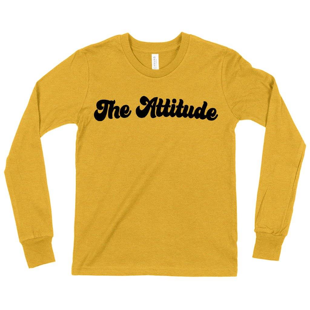 81830-6eb049.jpeg Kids' The Attitude Long Sleeve T-Shirt - Attitude Clothing Kids & Baby Kids' Clothing Color : Heather Yellow Gold|Black|True Royal Blue