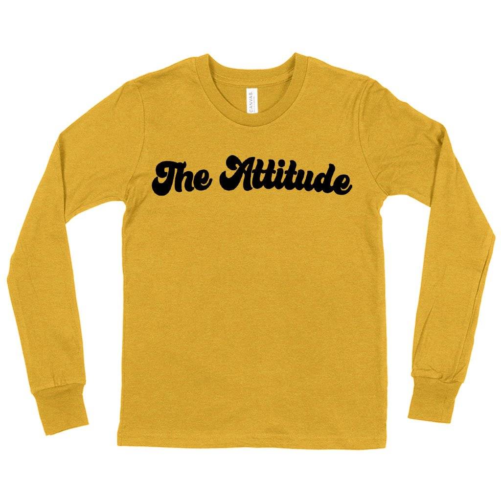 81830-de9aa3.jpeg Kids' The Attitude Long Sleeve T-Shirt - Attitude Clothing Kids & Baby Kids' Clothing Color : Heather Yellow Gold|Black|True Royal Blue