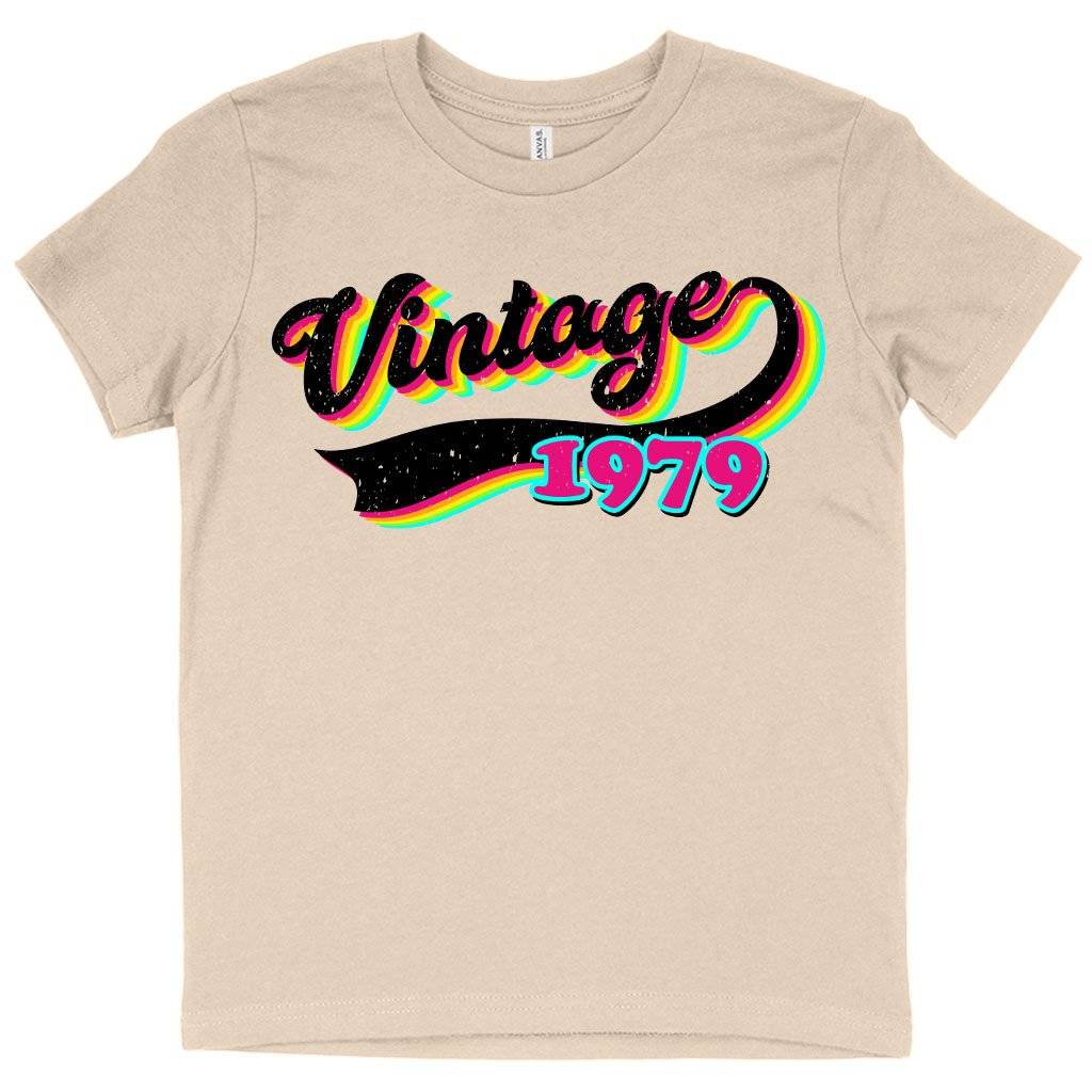 81876-acf9a8.jpeg Kids' Vintage 1979 T-Shirt Kids & Baby Kids' Clothing Color : White|Natural|Black