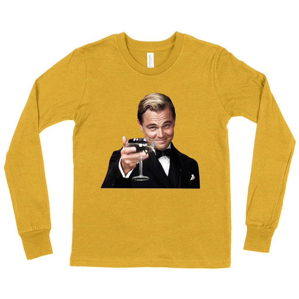 82077-ec03ff.jpeg Kids' The Great Gatsby Long Sleeve T-Shirt - Leonardo DiCaprio T-Shirt Kids & Baby Kids' Clothing Color : Heather Yellow Gold|White|Gray Triblend
