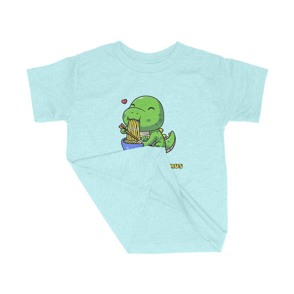 82218-848650.jpeg Nom Nom Nom Dinosaur Toddler Triblend T-Shirt Kids & Baby Toddler Clothing Color : Ice Blue Triblend|Olive Triblend|Peach Triblend