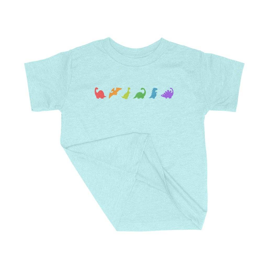 82220-716f71.jpeg Rainbow Dinosaur Toddler Triblend T-Shirt Kids & Baby Toddler Clothing Color : Ice Blue Triblend|Olive Triblend|Peach Triblend