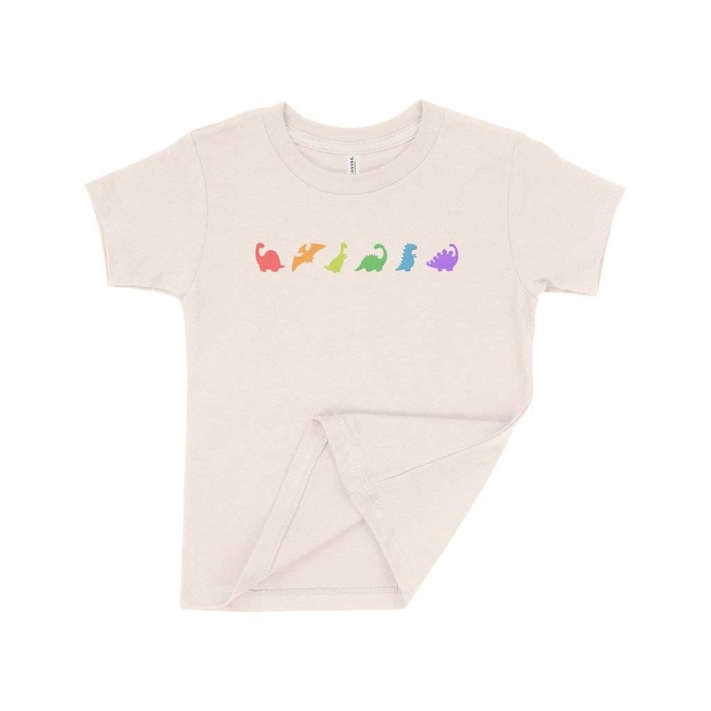 82221-fe2caa.jpeg Rainbow Dinosaur Toddler T-Shirt Kids & Baby Toddler Clothing Color : Athletic Heather|Heather Dust|Kelly