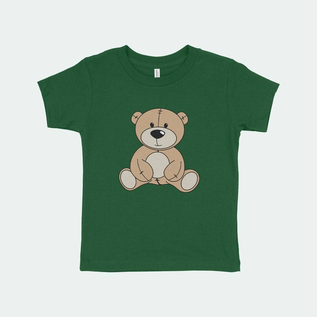 82268-6efe3e.jpeg Toddler Cute Bear T-Shirt Kids & Baby Toddler Clothing Color : Kelly|Heather Dust|Heather Red