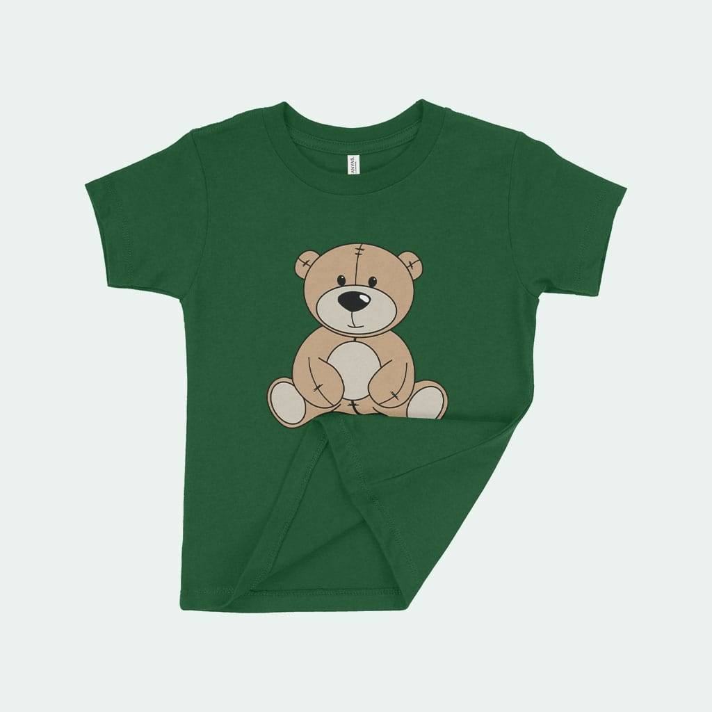 82268-dcad90.jpeg Toddler Cute Bear T-Shirt Kids & Baby Toddler Clothing Color : Kelly|Heather Dust|Heather Red