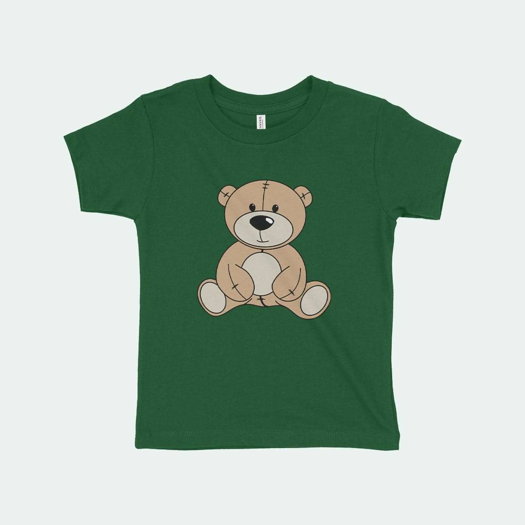 82268-ed11e2.jpeg Toddler Cute Bear T-Shirt Kids & Baby Toddler Clothing Color : Kelly|Heather Dust|Heather Red